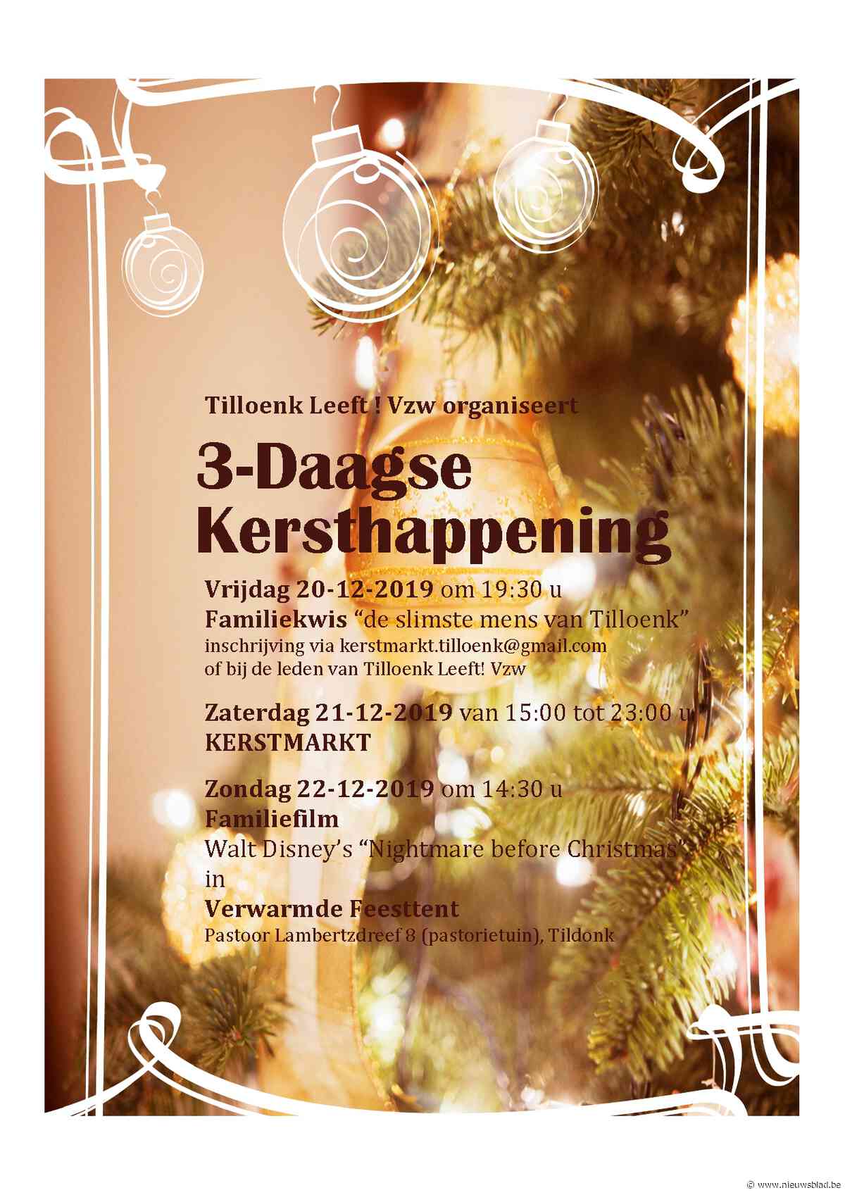 Driedaagse Kersthappening in Tildonk