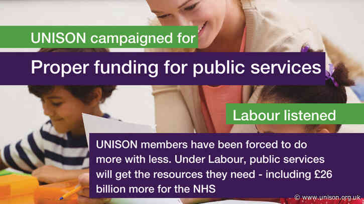 12 Labour pledges for public services