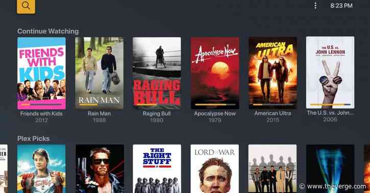 Plex launches its free movie and TV streaming service