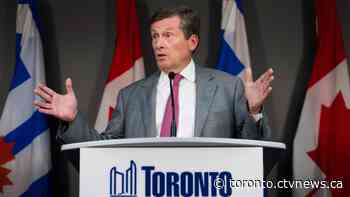 Toronto mayor pushes for property tax increase to help fund transit and housing projects