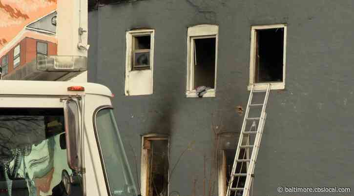 City Firefighters Investigating West Baltimore Rowhome Fire