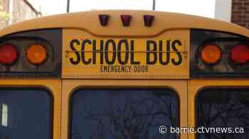 Pickup truck collides with school bus carrying students in Owen Sound