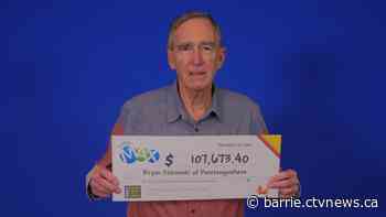 Penetanguishene man walks away a winner with Lotto Max