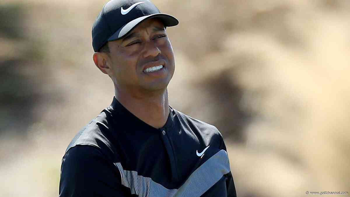 Watch: Woods blows drive past Thomas ... then lets him know it