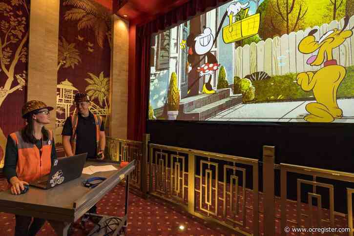 Disneyland’s Mickey & Minnie’s Runaway Railway dark ride starts with a blast