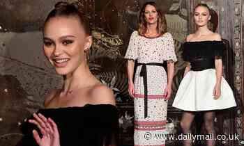 Lily Rose Depp takes her mother Vanessa Paredis to Chanel's Metiers d'art Paris show