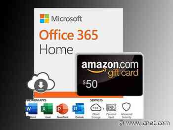 Snag a year of Office 365 and a $50 Amazon gift card for $100 with this rare deal     - CNET