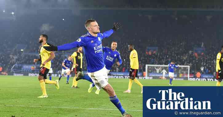 Jamie Vardy sets Leicester on their way to win over managerless Watford