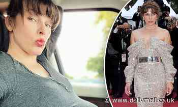 Milla Jovovich says she's gained 50 POUNDS during her pregnancy
