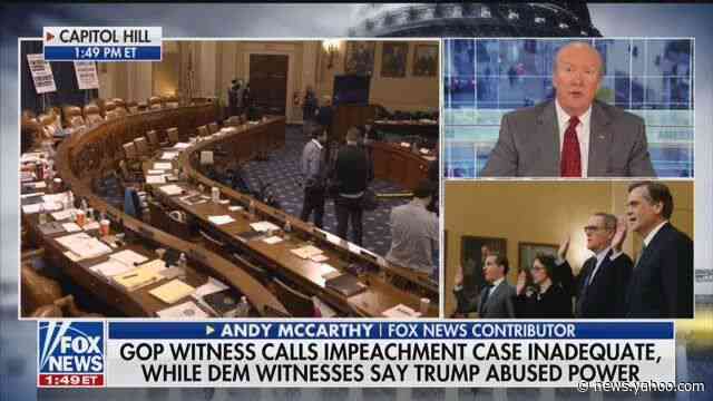 Fox News Legal Analysts: GOP Impeachment Witness Is &#39;Simply Wrong&#39;