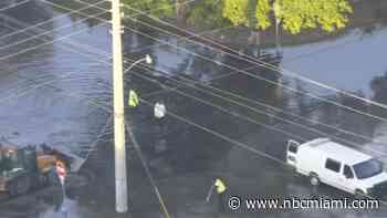 Fort Lauderdale Neighborhood Flooded After Car Strikes Fire Hydrant