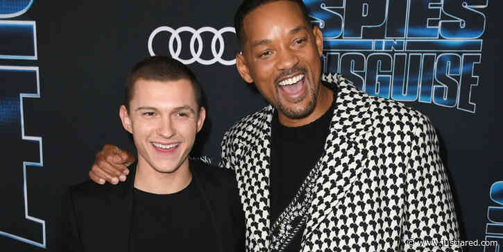 Will Smith & Tom Holland Hit Up The Premiere of 'Spies in Disguise' in Hollywood