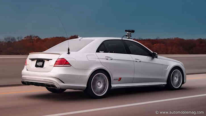 This Disguised 700-HP Mercedes E63 AMG Shattered the Cross-Country Speed Record