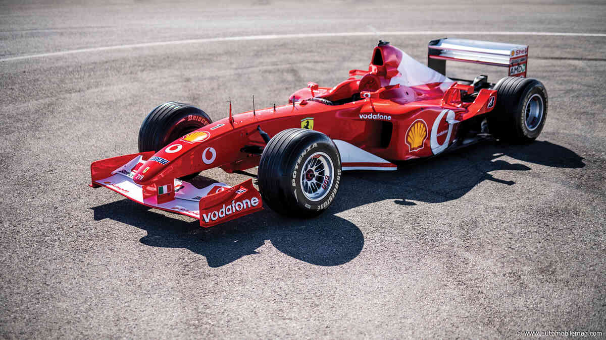 Ex-Schumacher Ferrari F1 Race Car Sells for Millions in Abu Dhabi