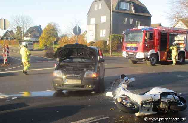 POL-RBK: Wermelskirchen - Rollerfahrer in Dabringhausen schwer verletzt