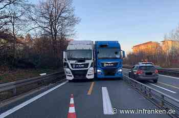 A73/Erlangen: Lkw-Unfall sorgt für Chaos auf Autobahn - Fahrer musste dringend zur Toilette