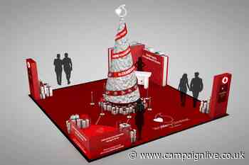 Vodafone unveils Christmas tree with digital effects to bring rewards scheme to life