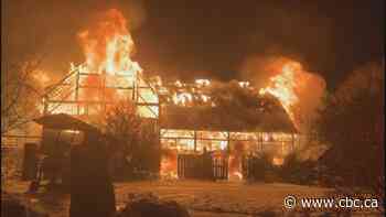 Fire destroys barn at family farm in Mount Albert