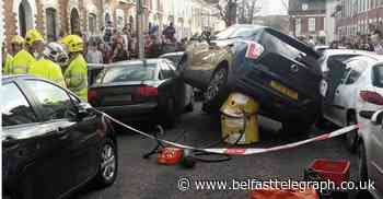 Watch: Road traffic accident turns into Holyland party as students drink beer and play music