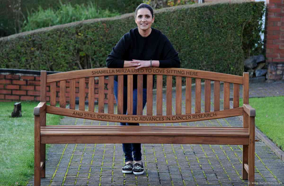 Heaton Park bench marks Shamilla's recovery from cancer