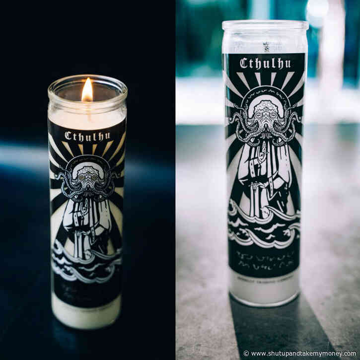 Cthulhu Prayer Candle