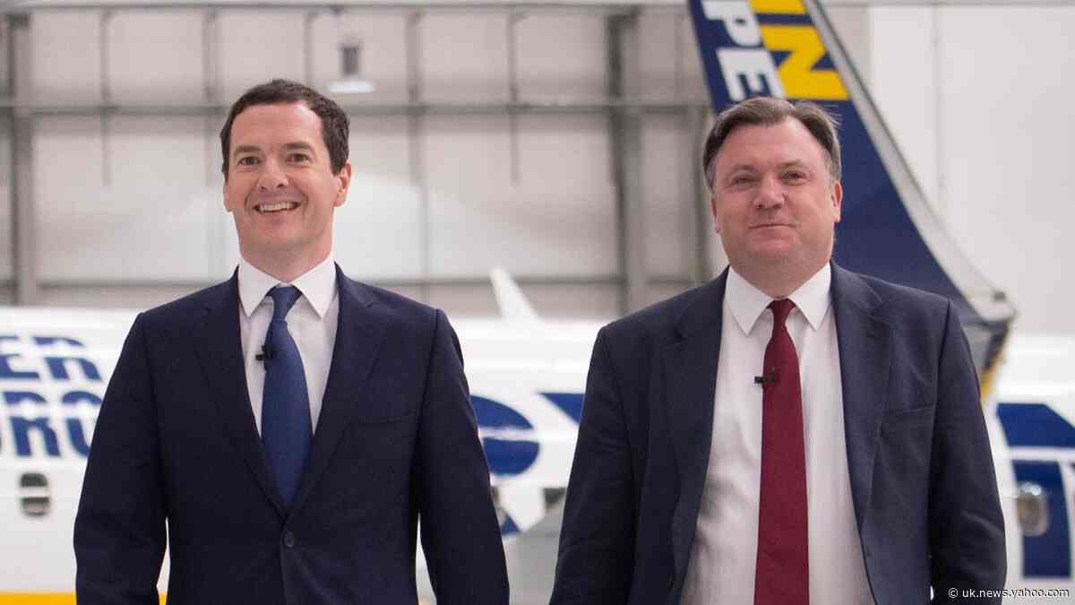 Old sparring partners Osborne and Balls reunite for ITV election night coverage