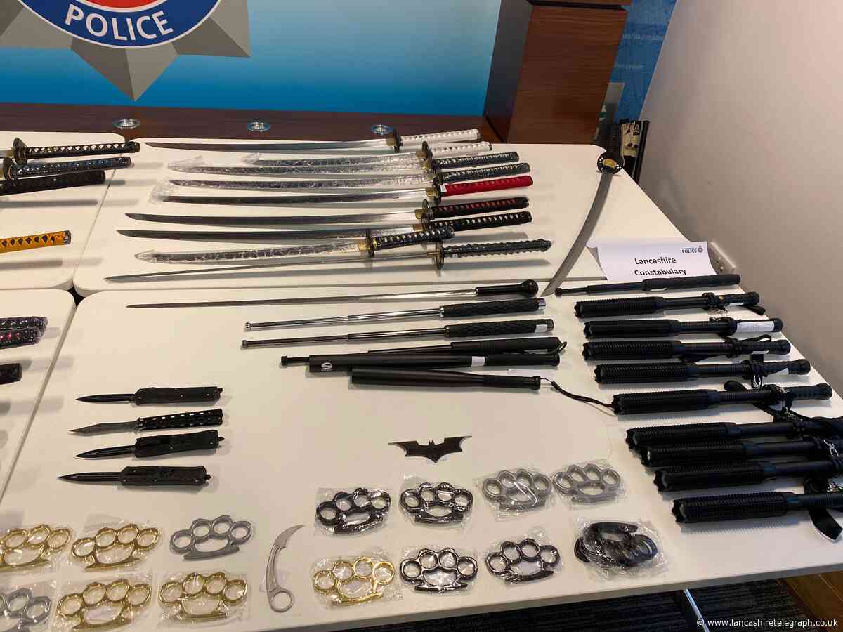 Swords, knives and knuckle dusters seized during police investigation