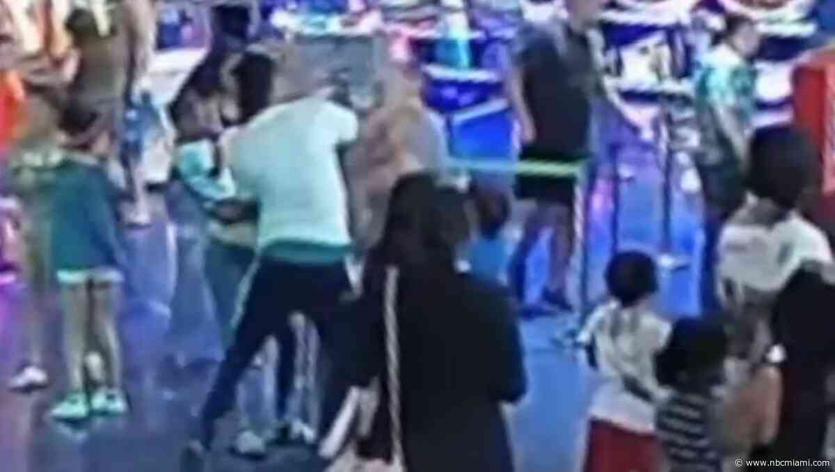 Man Arrested After Punching Father at Davie Entertainment Center