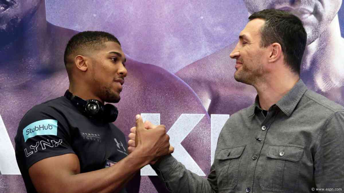 From opponent to mentor: The bond between Wladimir Klitschko and Anthony Joshua