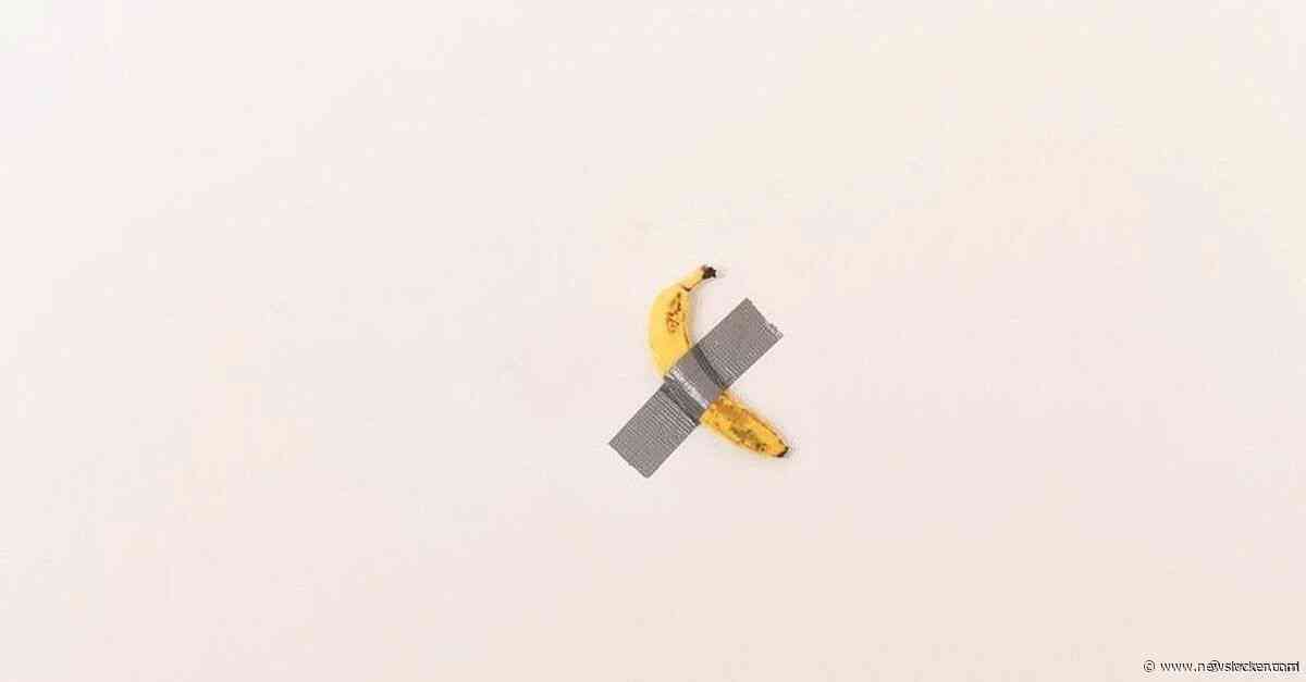 Muur-banaan steelt de show op kunstbeurs in Miami