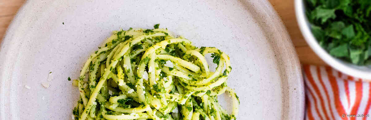 Culy Homemade: eenvoudige pasta pesto met een winterpesto