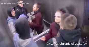 CCTV released after three people after man threatened with knife during burglary