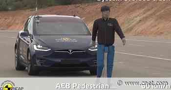 Watch Tesla Model X, Porsche Taycan ace Euro NCAP crash tests     - Roadshow