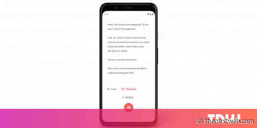 Google brings the Pixel 4’s amazing voice recorder app to older Pixels