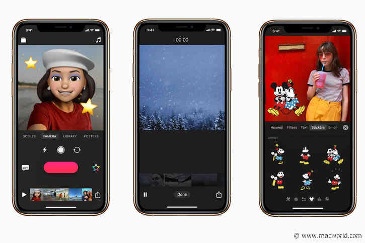 Apple updates Clips app with Memoji and Animoji support, add new Disney stickers
