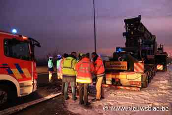 Verkeershinder op E34 door brandende vrachtwagen