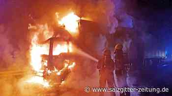 Lastwagen fängt Feuer – A7 bei Göttingen war stundenlang gesperrt