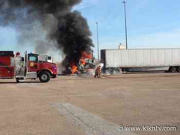 Semi bursts into flames at truck stop near Greenwood on I-80
