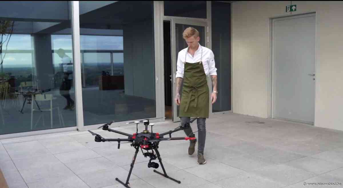 Royal Belgian Caviar komt koninklijk aan op restaurant: met een privédrone