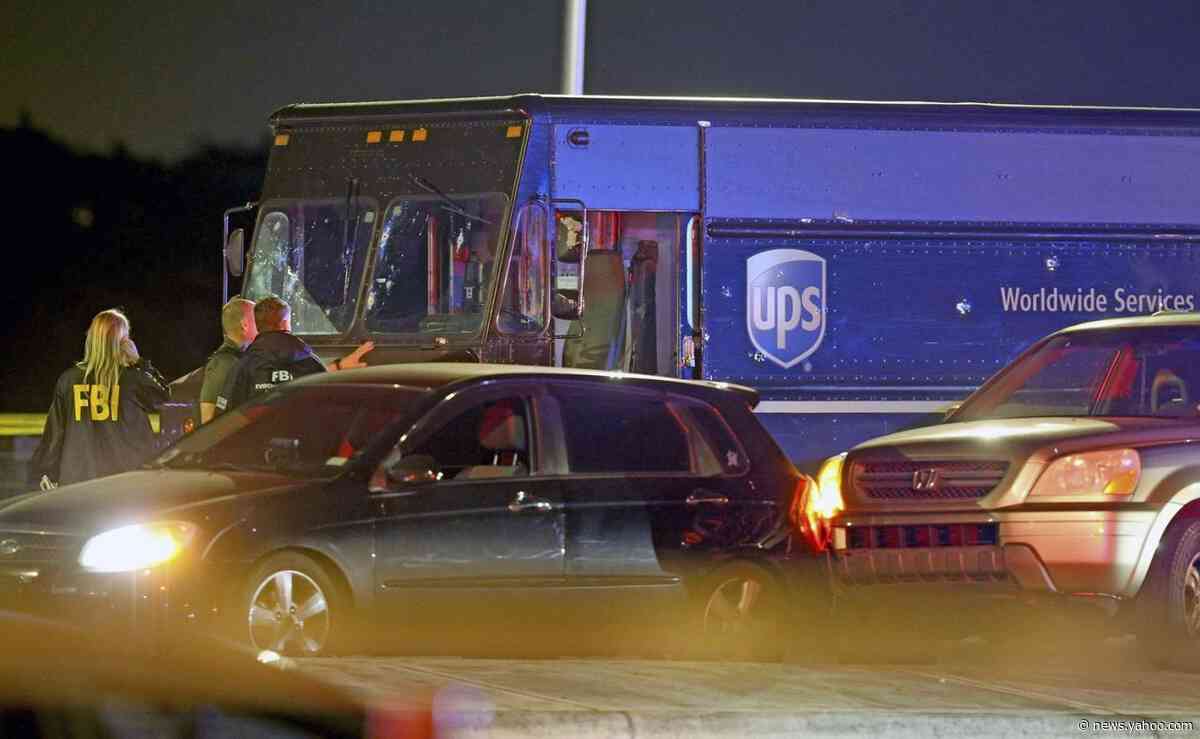 Chase with stolen UPS truck ends with shootout, 4 dead