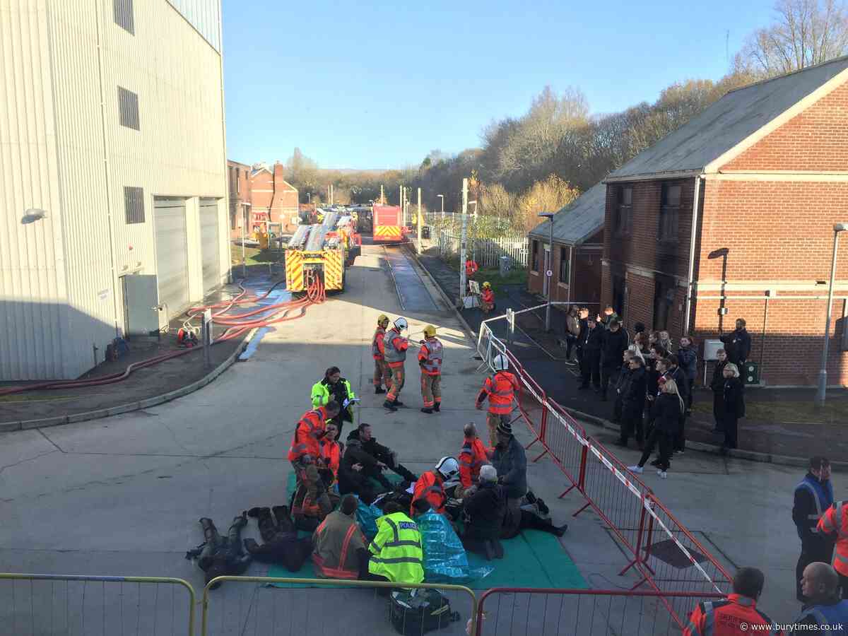 Bury College students rescued as fire crews stage training exercise