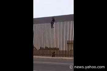Viral video shows border wall being scaled at Mexicali. Border Patrol says system 'worked exactly as designed'