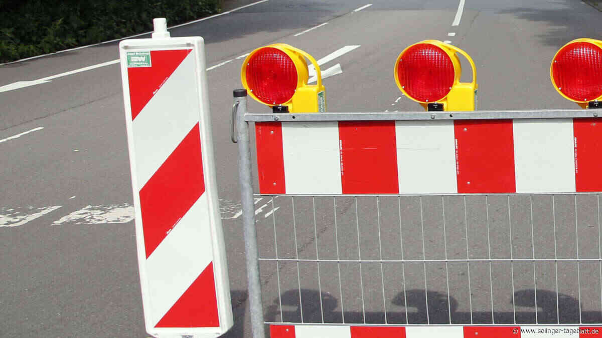 Wupperstraße wird für sechs Stunden voll gesperrt