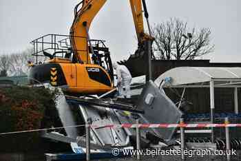 Cash machines ripped from Antrim supermarket by digger