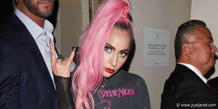 Lady Gaga Goes Rocker Chic With a Pink Ponytail After Haus Labs Pop-Up