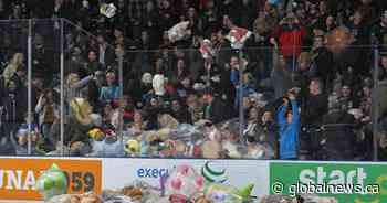 London Knights fans to toss teddies for Christmas Hamper Program