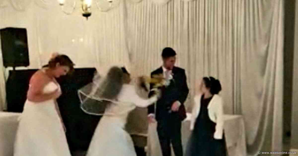 Woman dressed as bride burst into couple's wedding reception shouting 'it should have been me'