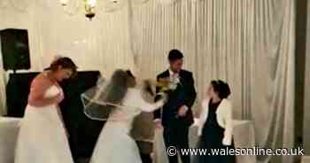 Woman dressed as bride burst into couple's wedding reception shouting 'it should have been me'