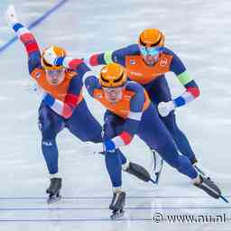 Twee keer goud voor Nederland op teamsprint, Visser net naast podium