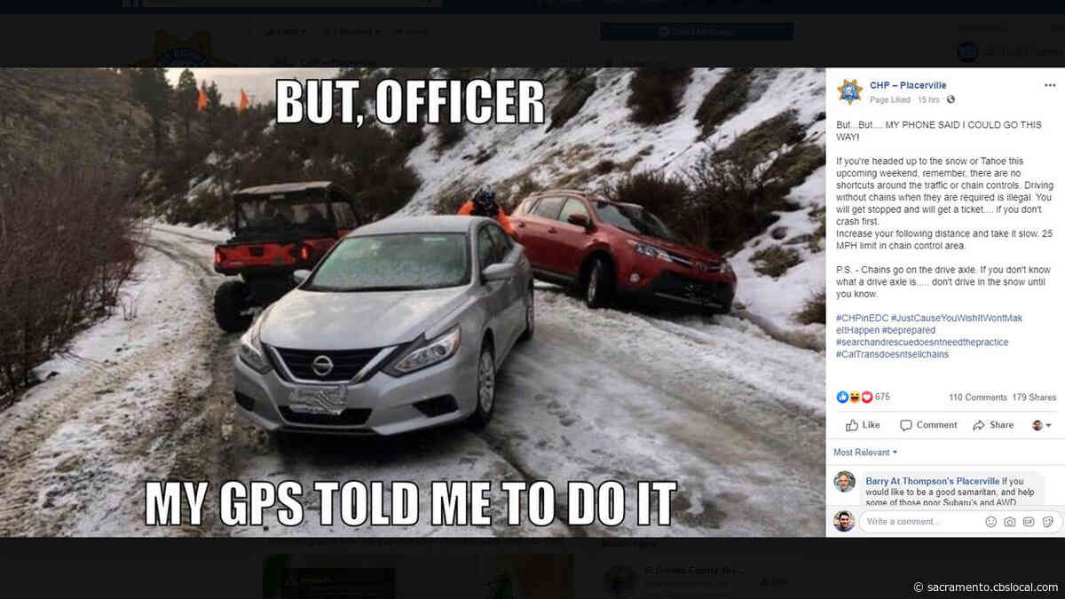 CHP Warns There Are No Shortcuts Around Chain Controls In Sierra